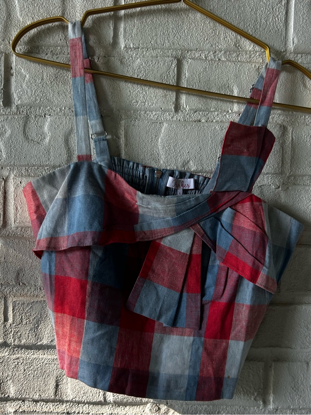 Parker plaid crop